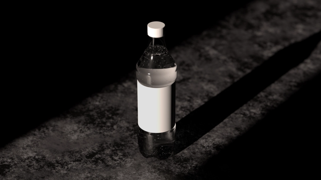 Free plastic bottle Photoshop template with smart layers 8K Resolution